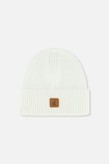 Ribbed Knit Hat Off-White