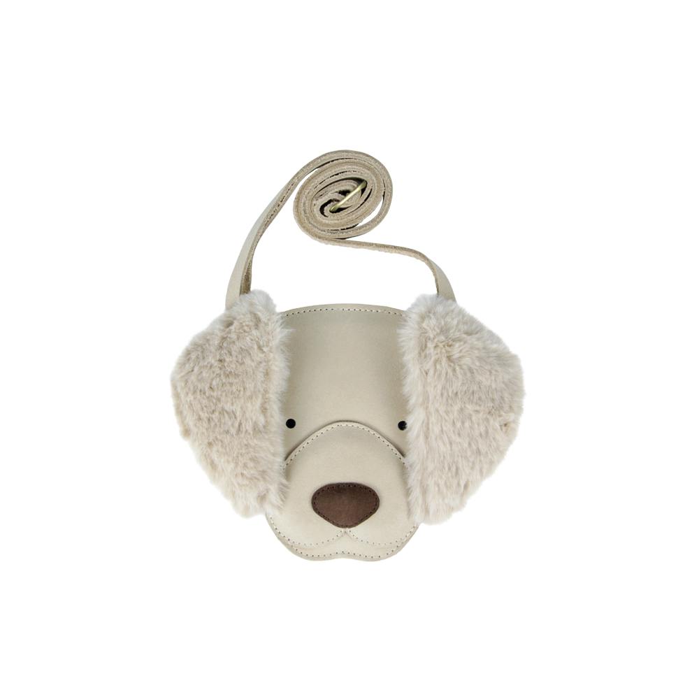 Britta Exclusive Purse | Golden Retriever | Ivory Classic Leather
