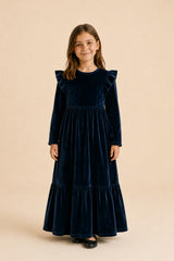 Velvet Ruffle Robe