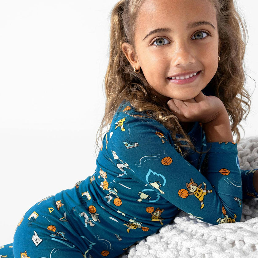 Basketball Pups Bamboo Kids Pajamas