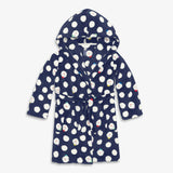 Kids plush fleece robe in snow day