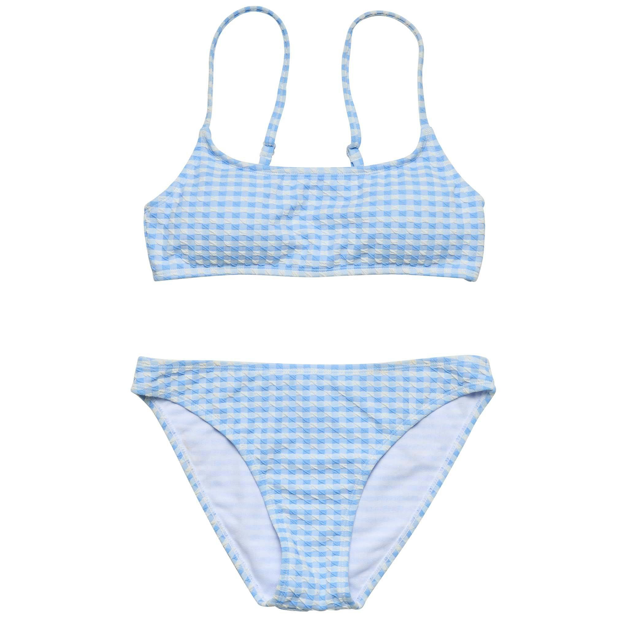 Seaside Gingham Teen Crop Bikini