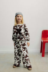 TNS Logo Jogging Cow Print