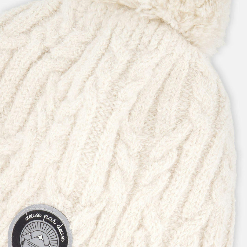 Lined Winter Hat with Pompom