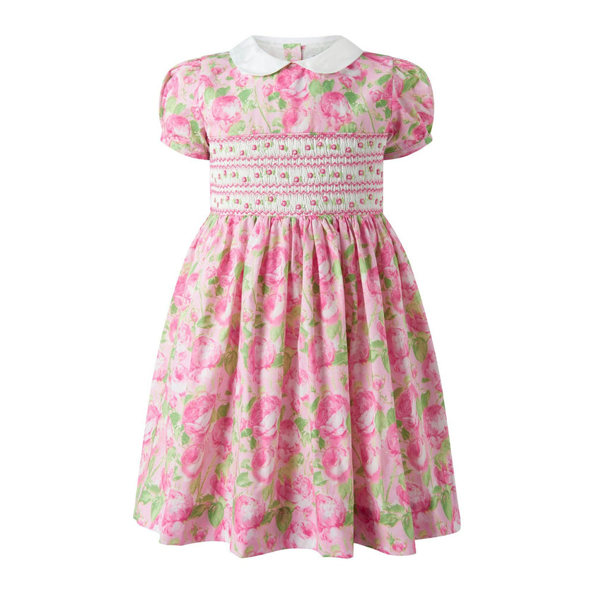 Classic Rose Smocked Dress