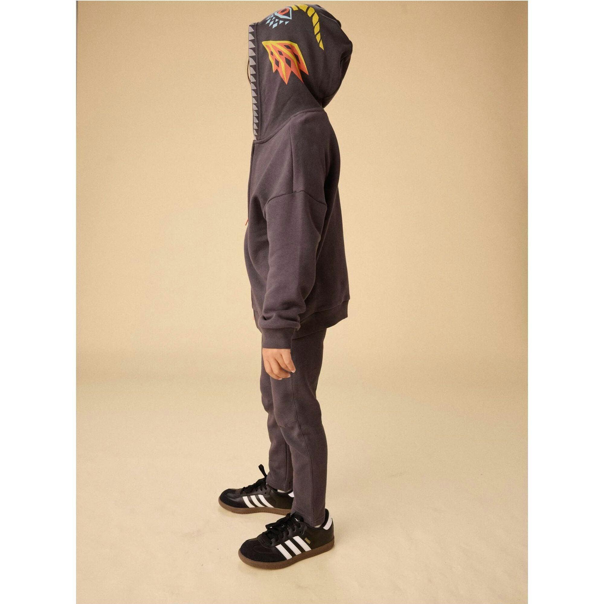 Hood Easy Fit Hoodie, Black