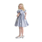 Blue Clarissa Bow Party Dress