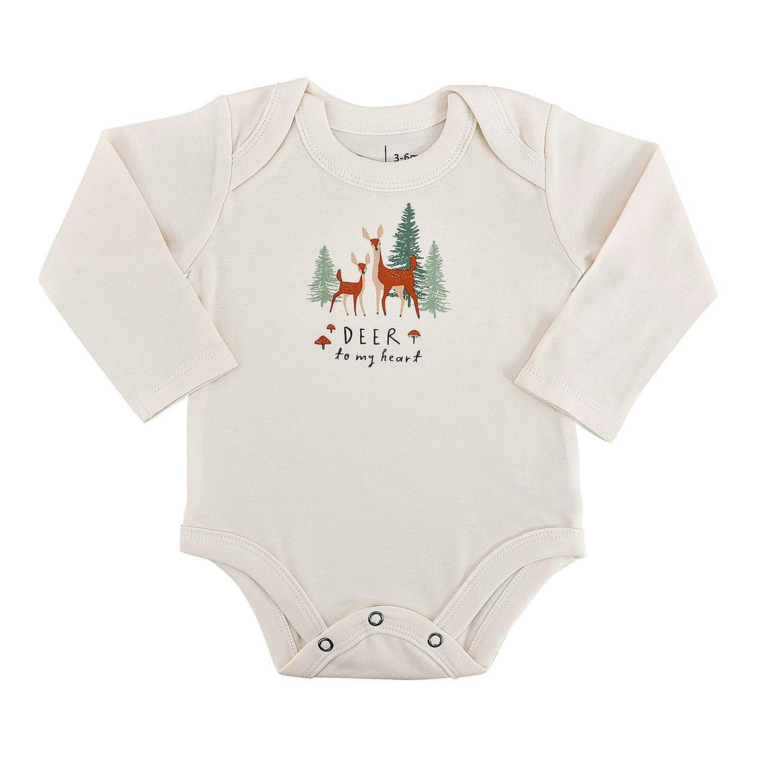 long sleeve graphic bodysuit | deer to my heart