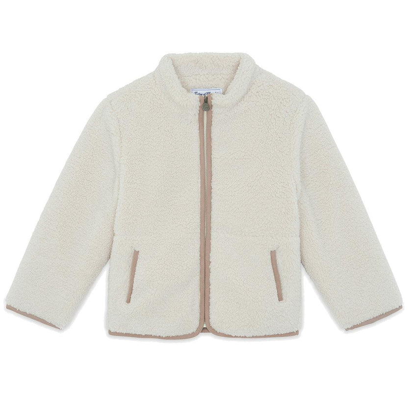 TARTINE ET CHOCOLAT Teddy Zip Jacket - Naturel