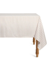 Signature Twill Tablecloth in Camel Gingham