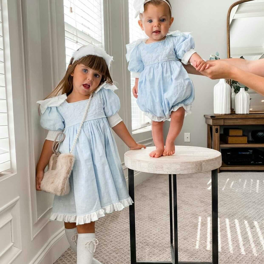 Charlotte Baby Blue Romper