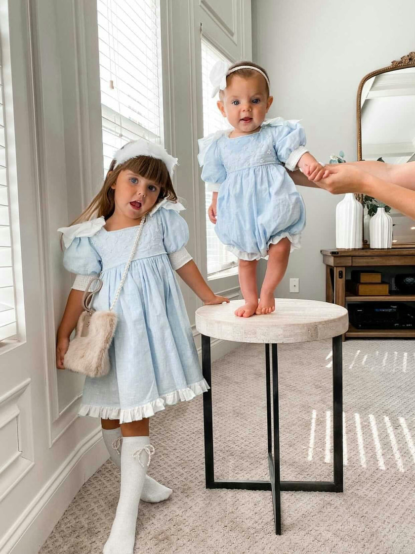 Charlotte Baby Blue Romper