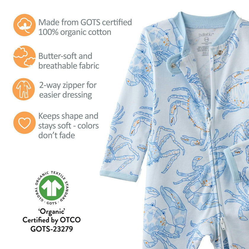 SHADOW Sleep & Play Baby Pajamas for Boys & Girls