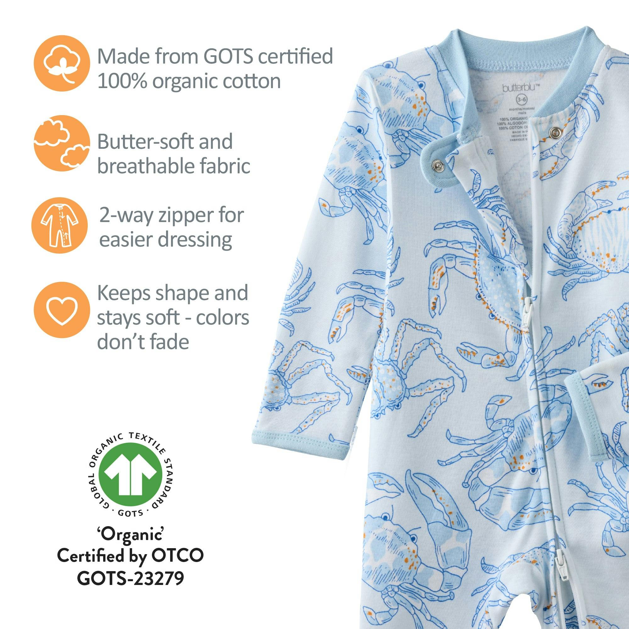 SHADOW Sleep & Play Baby Pajamas for Boys & Girls