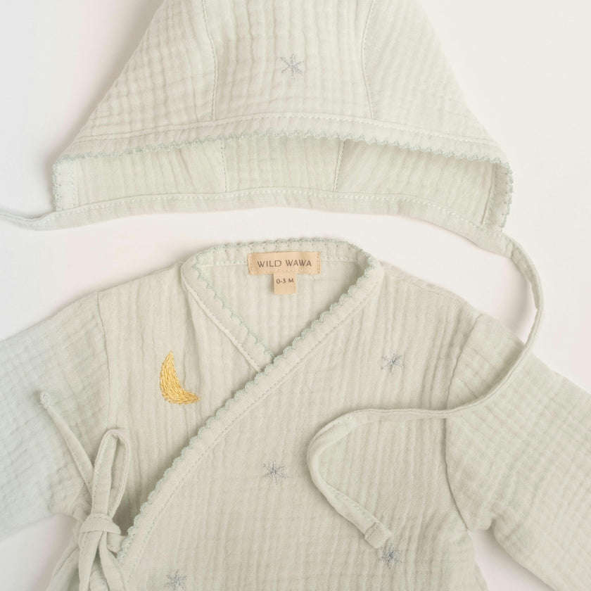 Gauze Bundle Set in Embroidered Stars
