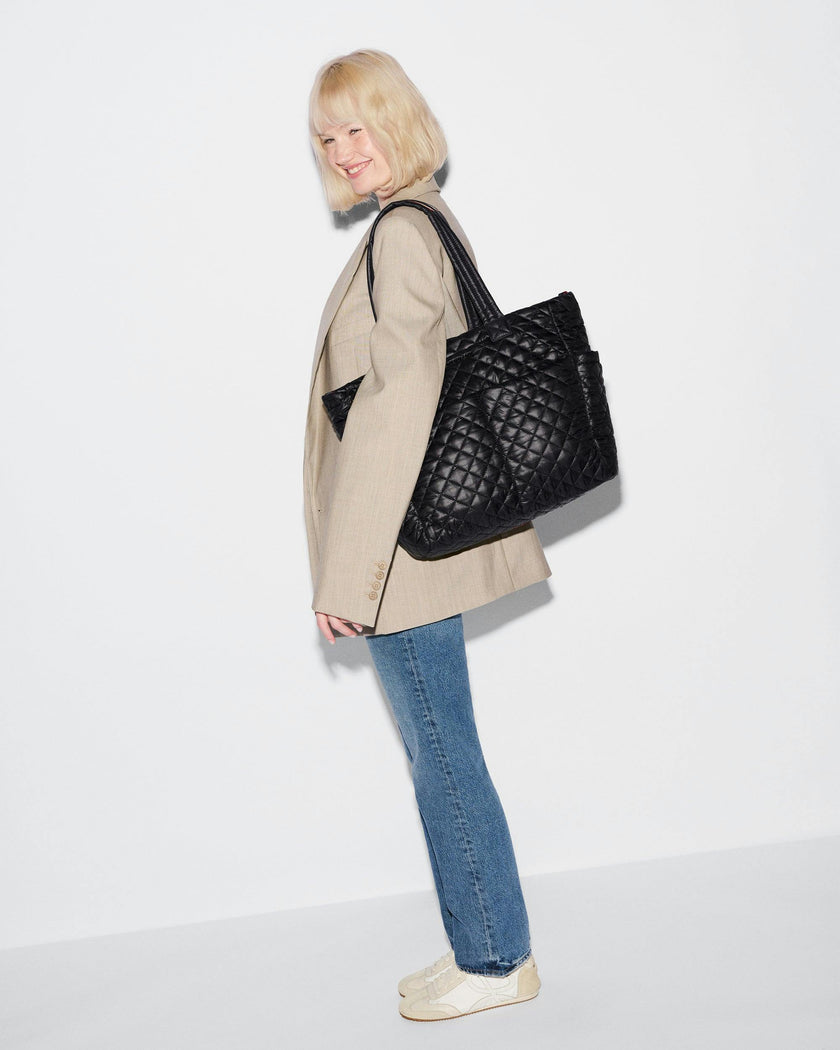 Black Metro Diaper Tote