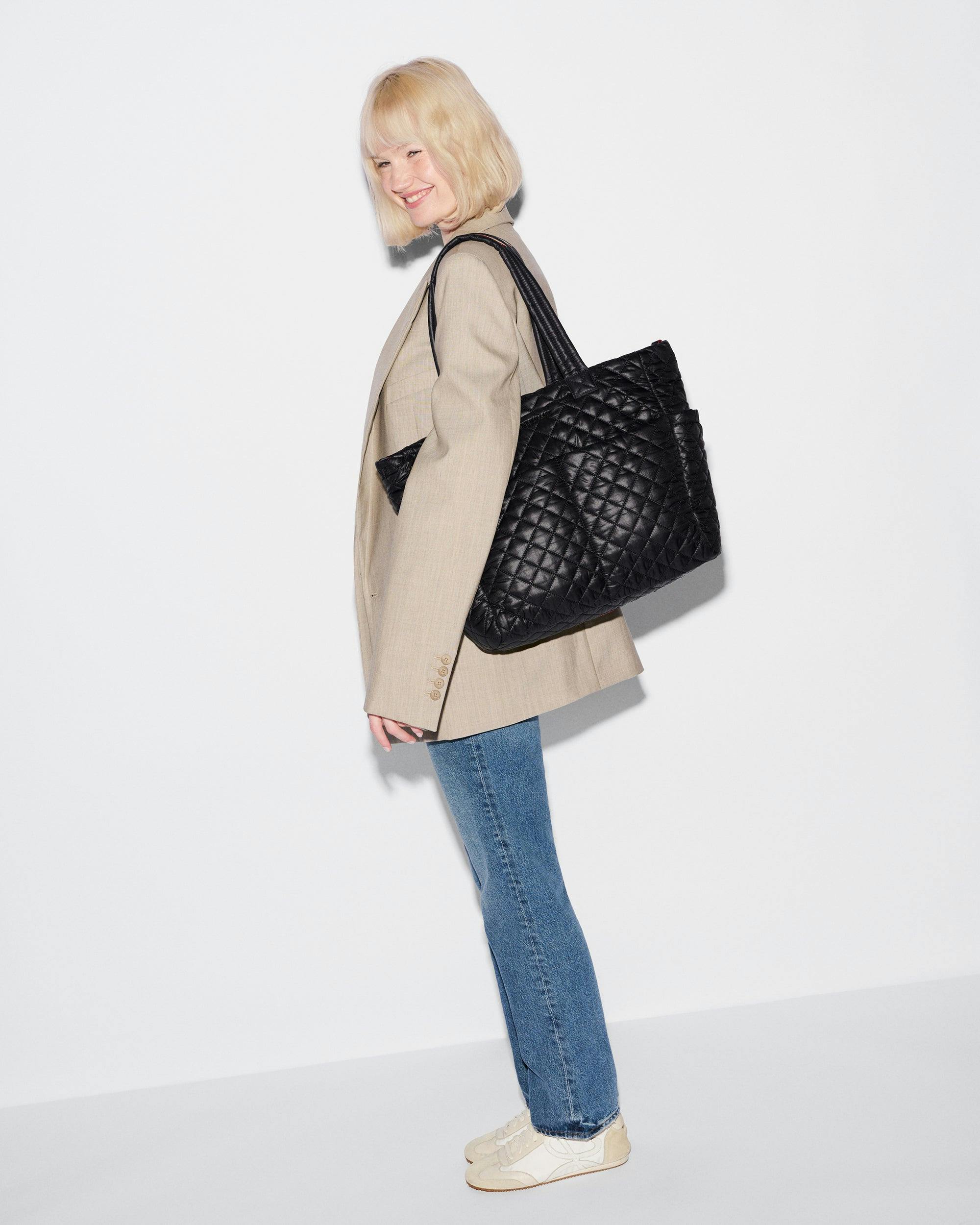 Black Metro Diaper Tote