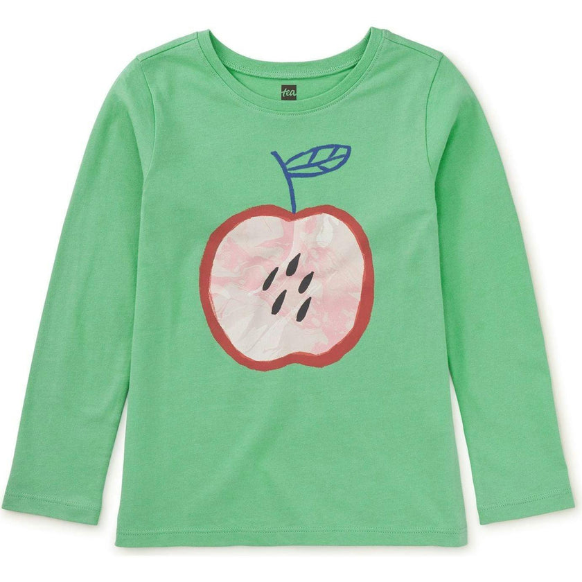Marbled Apple Graphic Tee, Green