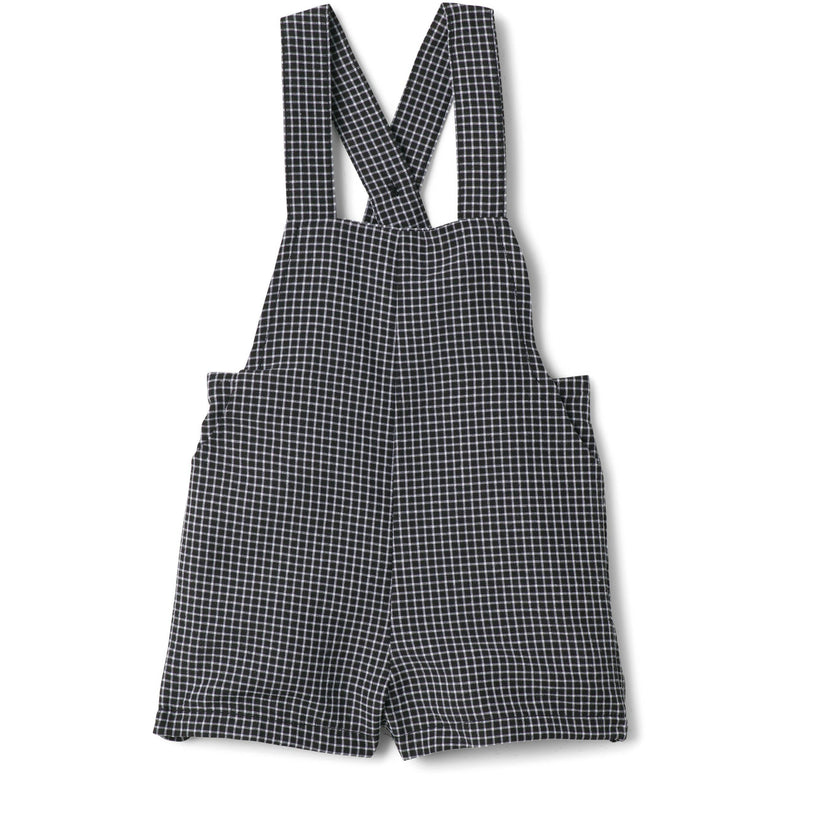 Checkered Overall Black