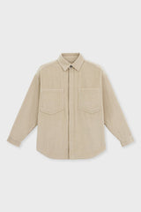 Organic Cotton Oversized Corduroy Shirt Jacket