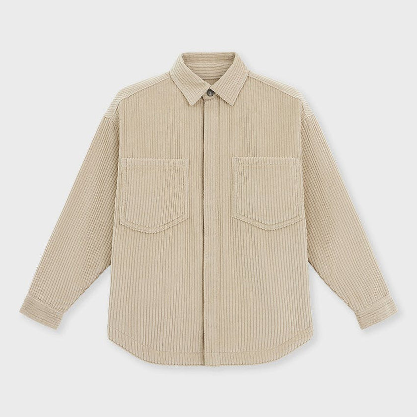Organic Cotton Oversized Corduroy Shirt Jacket
