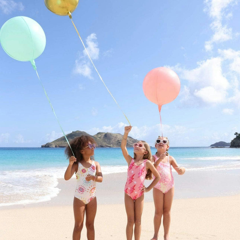 Shiny Sugar Flash Sleeveless One-Piece Swimsuit