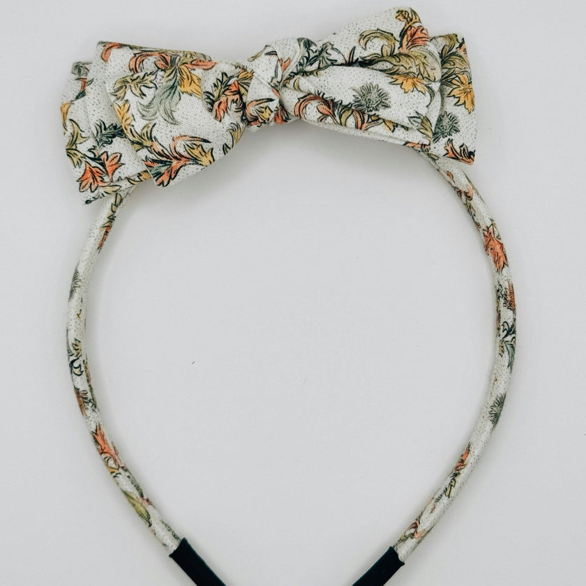 Three Little Bows Headband | Mustard Sage Bloom