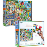 Giant Puzzle: Friendly Town - 36 Piece