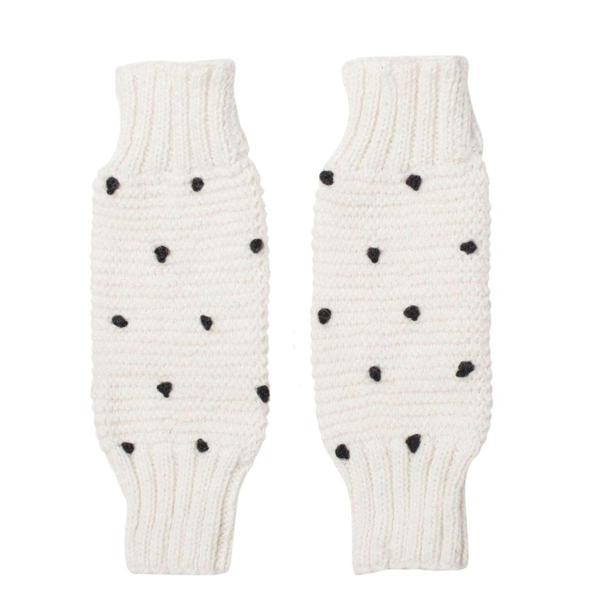 Hand Knit Pom Leg & Arm Warmers