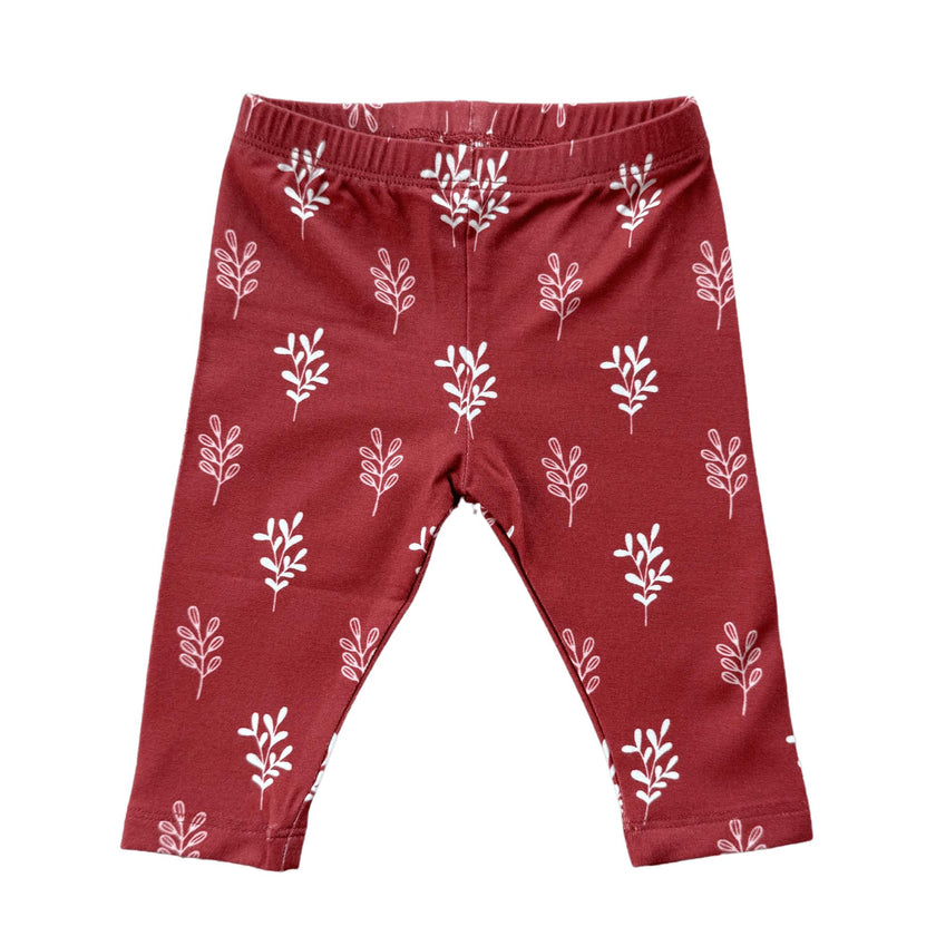 Girls Basic Leggings in Holly