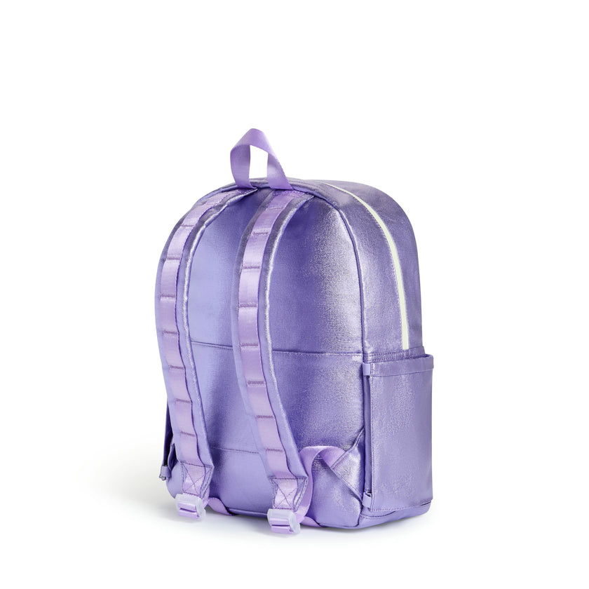 Kane Backpack, Metallic Lilac Quilted Sequins