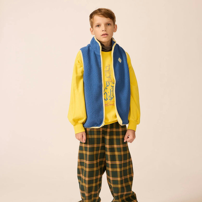 Polar Fleece Vest in Blue Note