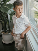 Ashton Striped Linen Shorts and Top Set