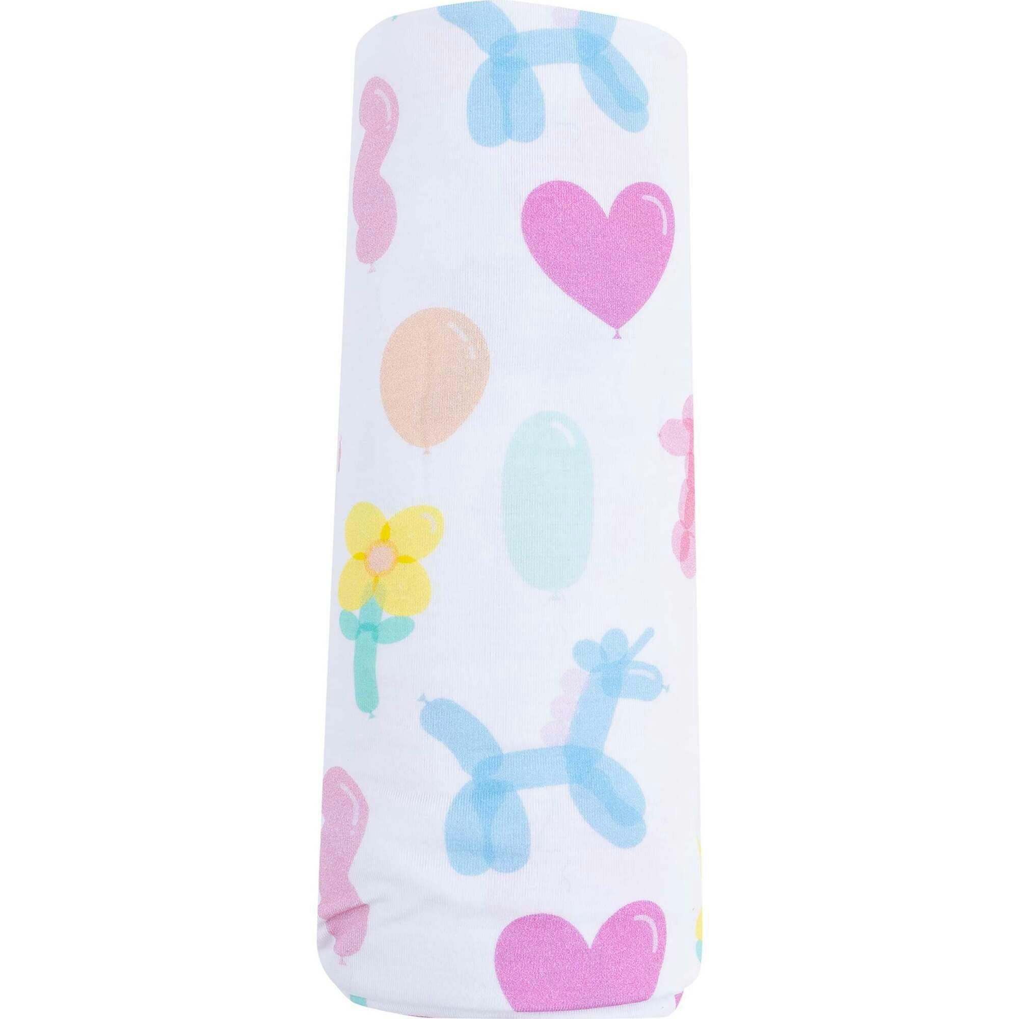 Balloon Animals - Pink - Swaddle Blanket