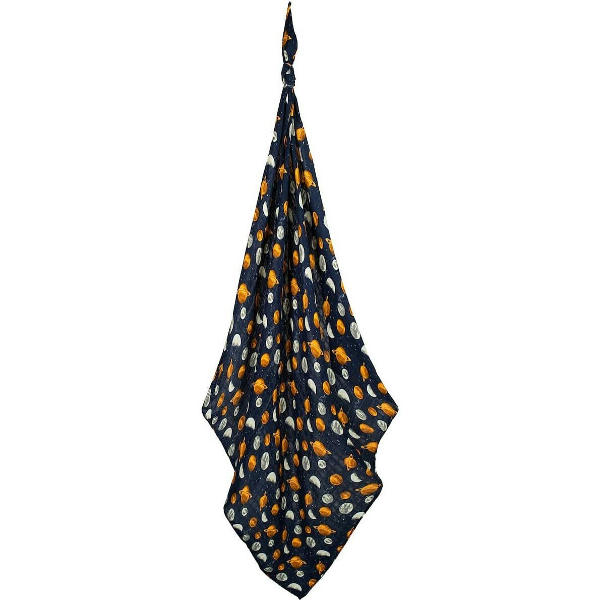 Planets Bamboo Muslin Swaddle Blanket