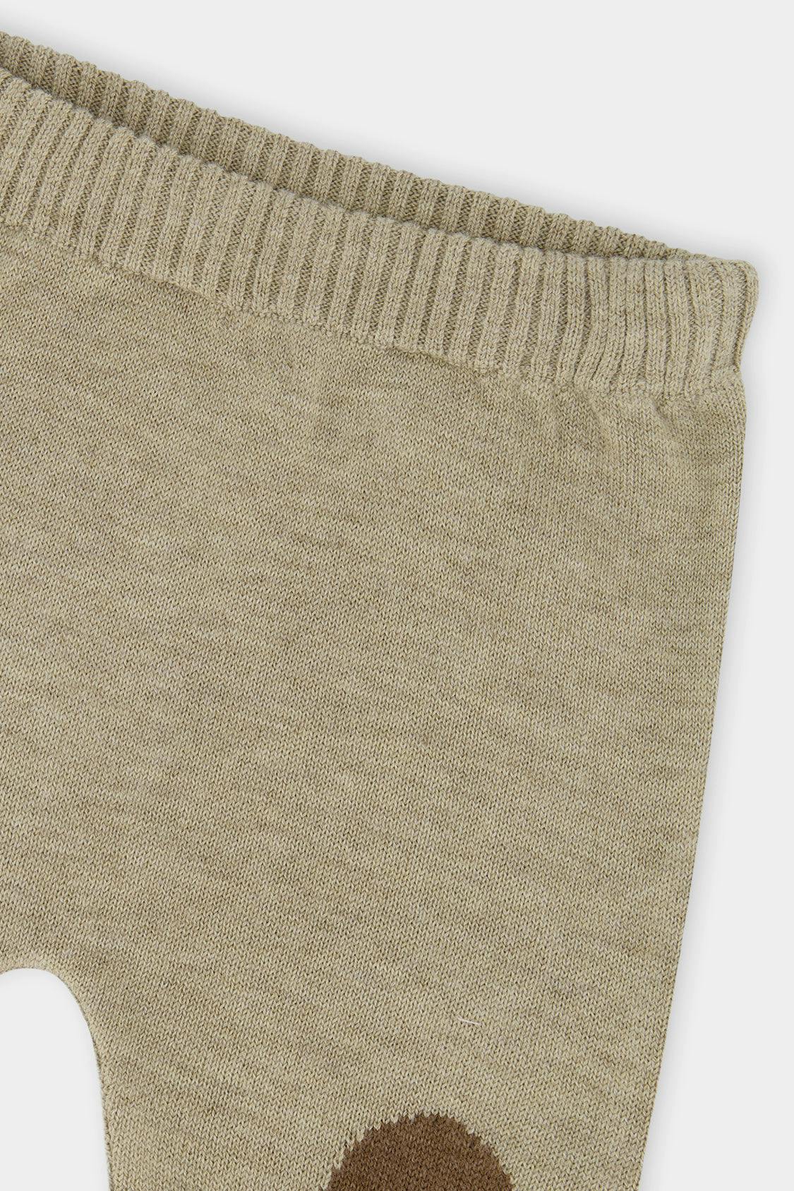 Knitted Sweater And Pants Set Brown Cinnamon