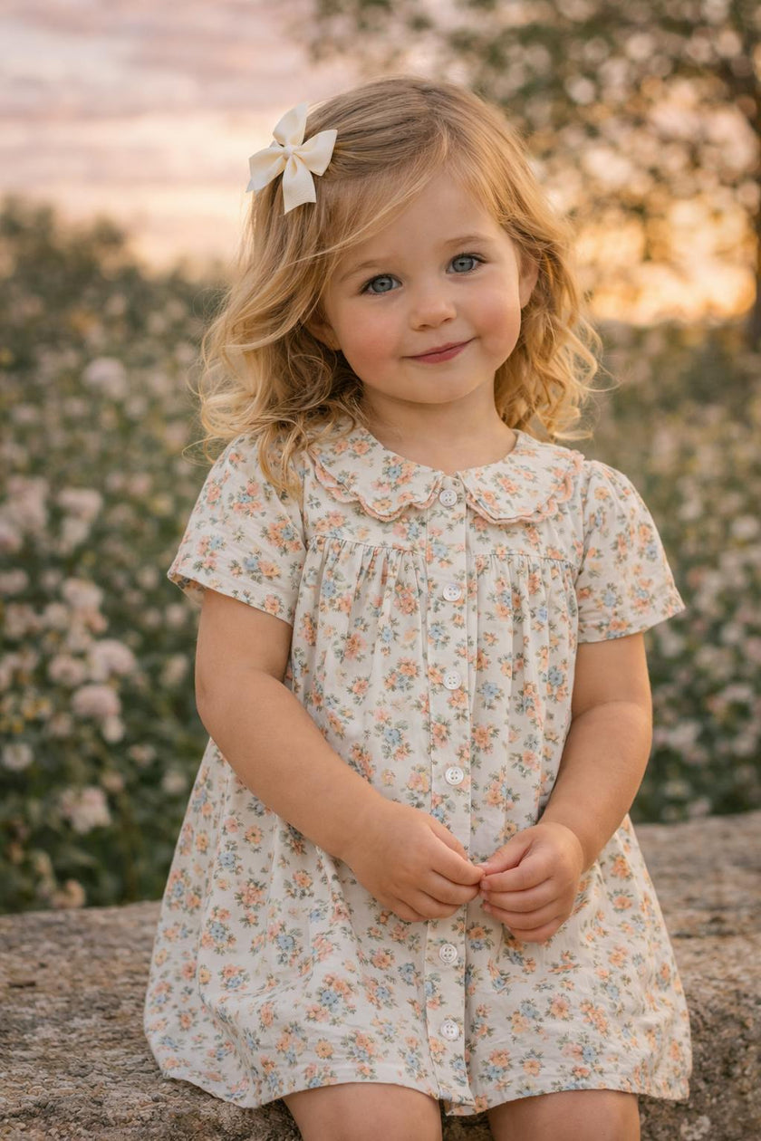 Posy Collar Short Sleeve Dress