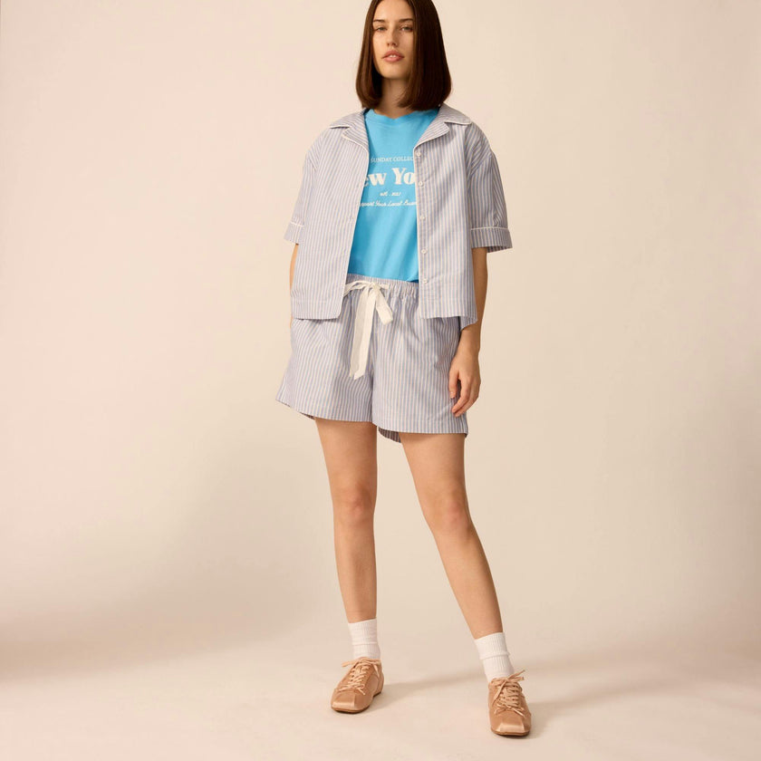 Adult Avenue Shorts in Oxford Stripe
