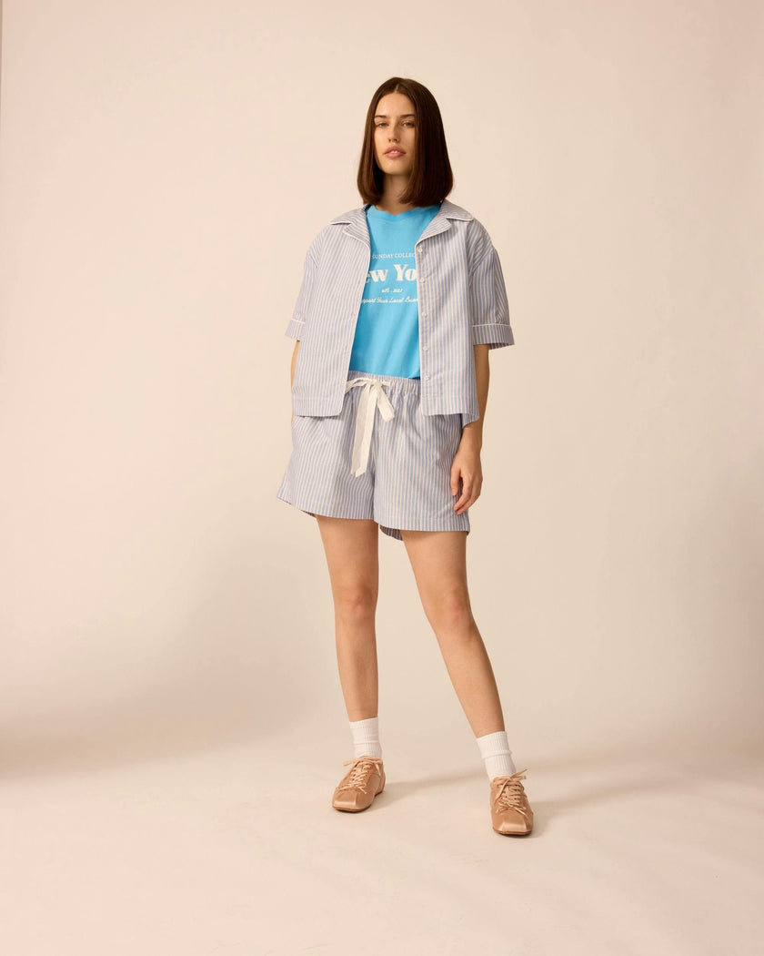 Adult Avenue Shorts in Oxford Stripe