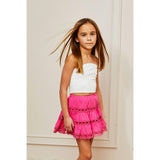 Sofia Heart Bow Lace Mini - Rasberry