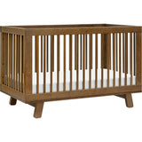 Hudson 3-in-1 Convertible Crib with Toddler Bed Conversion Kit in Natural Walnut