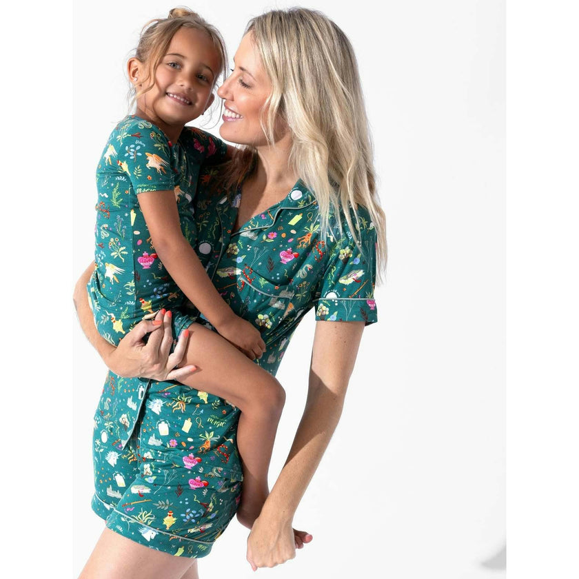 Mandrakes Potions & Herbs Bamboo Kids Pajama Short Set