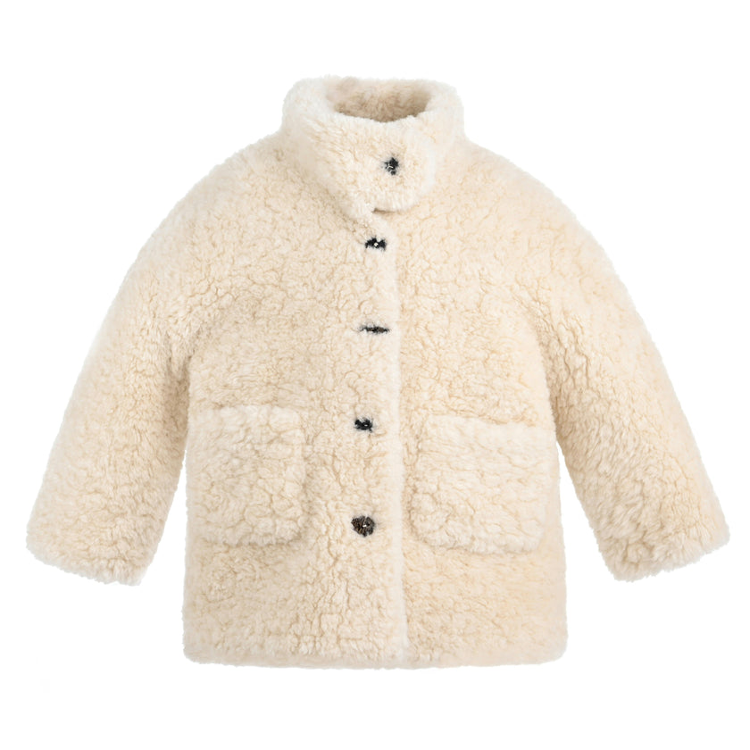 Beige Shearling Coat