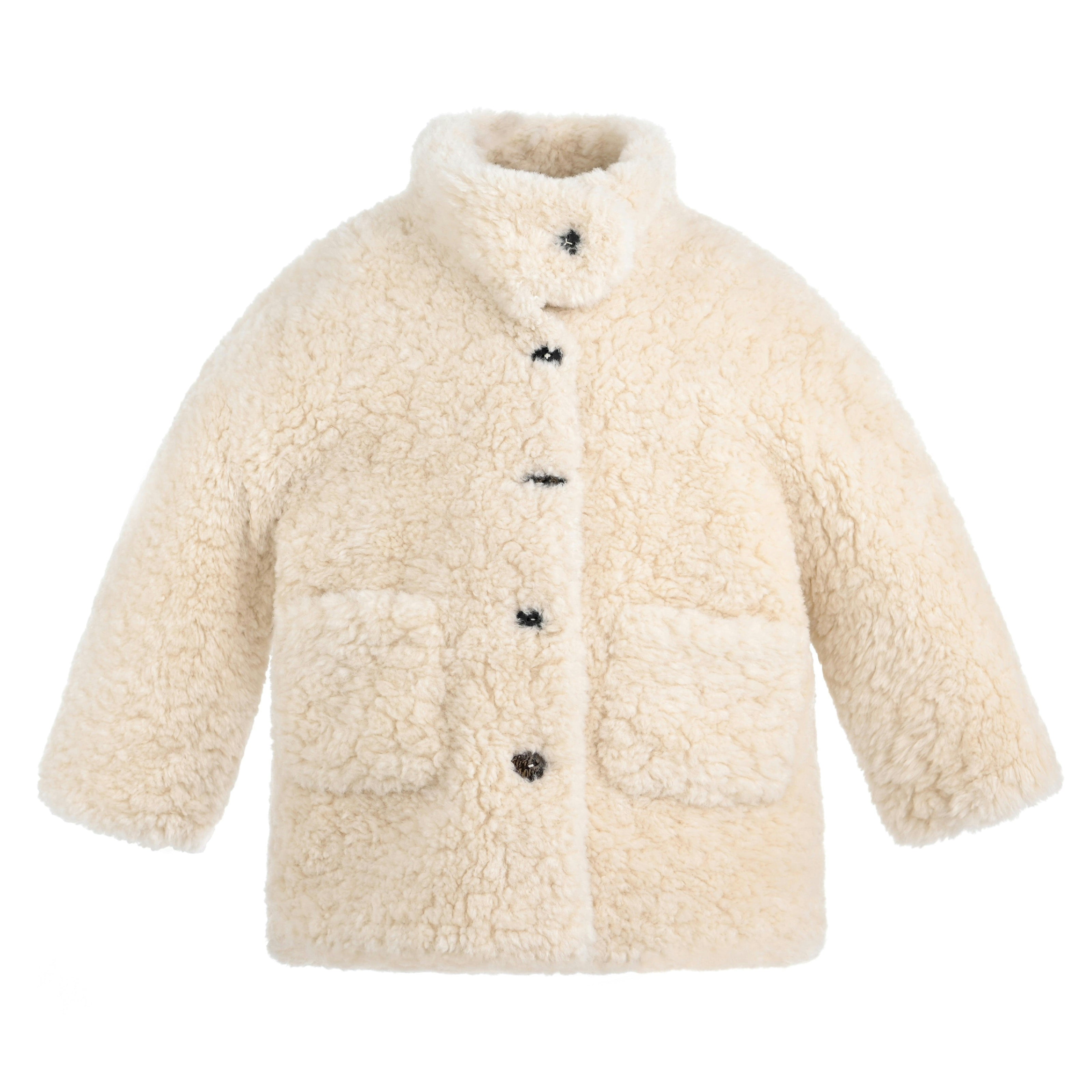 Beige Shearling Coat