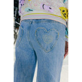 Crystal Heart Jeans