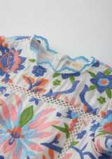 Sarah Embroidered Mini Dress