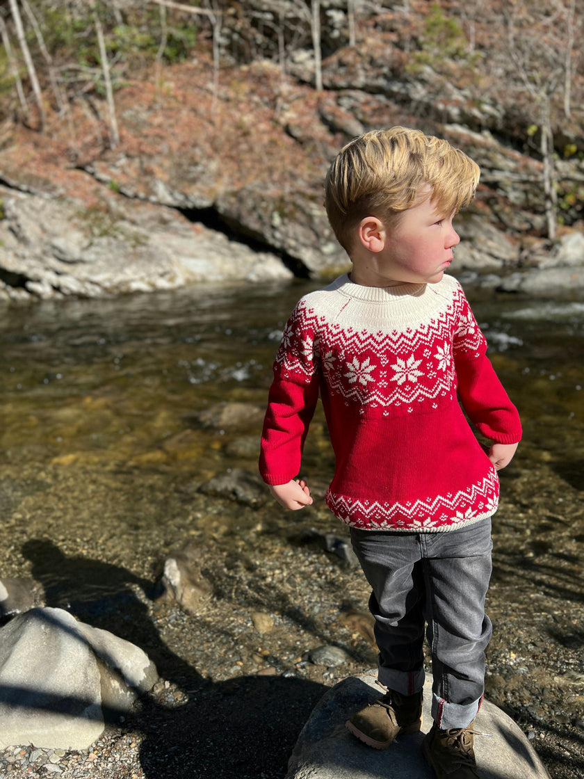 IGLOO Red Fairisle Sweater