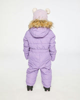 Baby Original One Piece Puffy Snowsuit With Removable Mittens And Boots Violet
