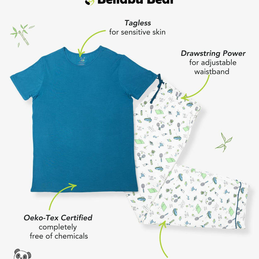 Tennis Bamboo Men's Pajama Set