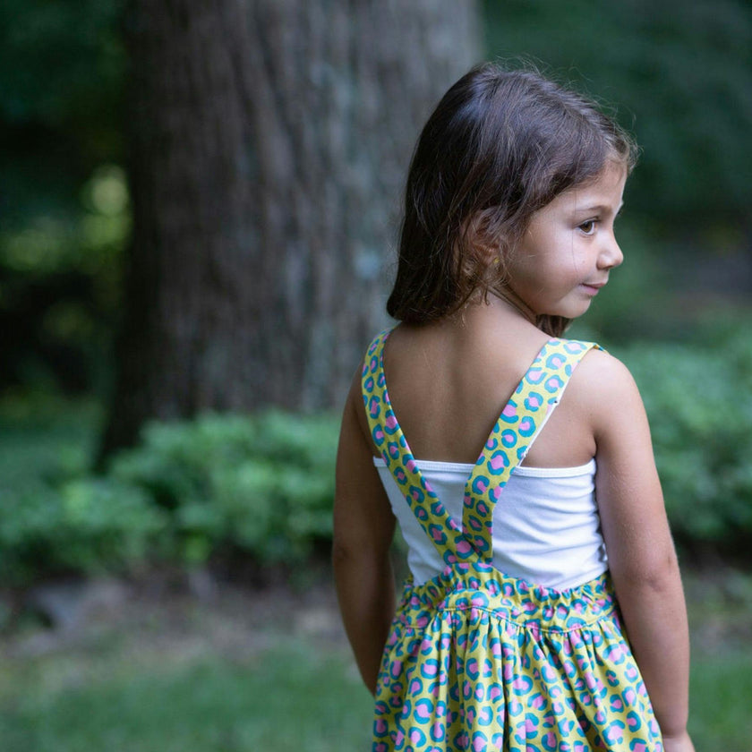 Pinafore Dress in Cheetah